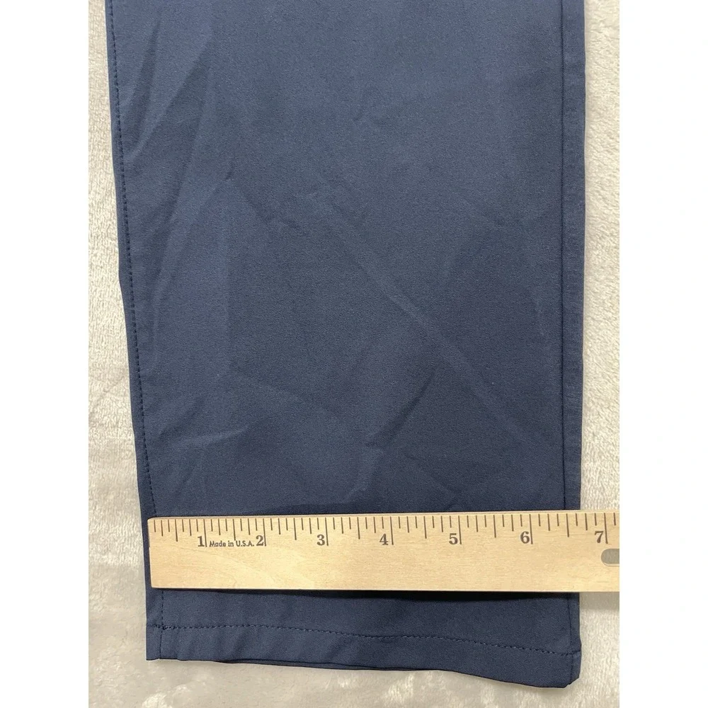 Travis Mathew Trevino Pants Men 34x31.5 Navy 5-Pockets Stretch Tapered Leg Golf
